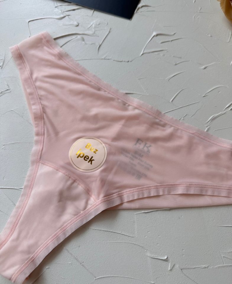 Intive FK İthal Buz İpek Ağı Pamuklu Nefes Alan Günlük Kullanım Rahat Tanga-2927 Pembe - L/XL