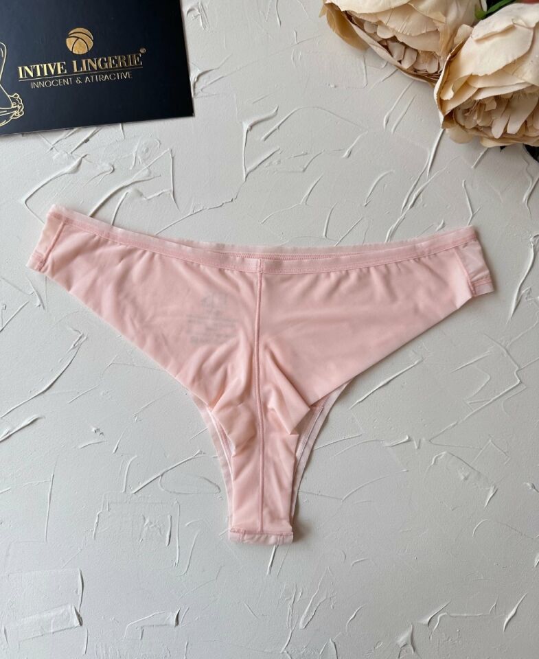 Intive FK İthal Buz İpek Ağı Pamuklu Nefes Alan Günlük Kullanım Rahat Tanga-2927 Pembe - L/XL
