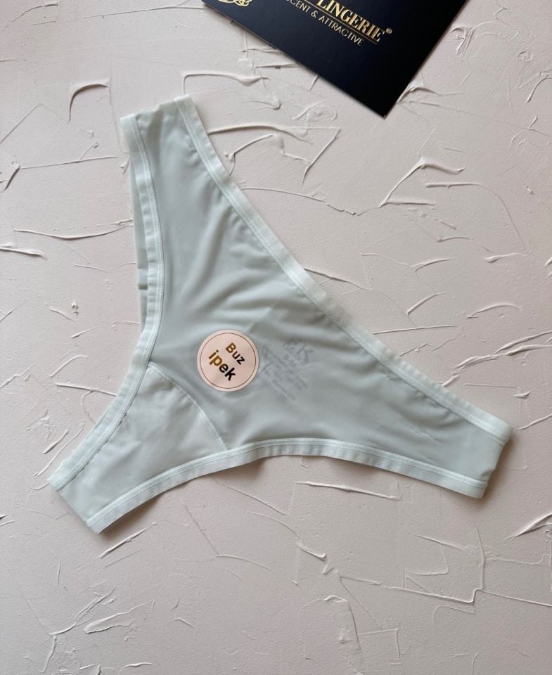 Intive FK İthal Buz İpek Ağı Pamuklu Nefes Alan Günlük Kullanım Rahat Tanga-2927 Su Yeşili - L/XL