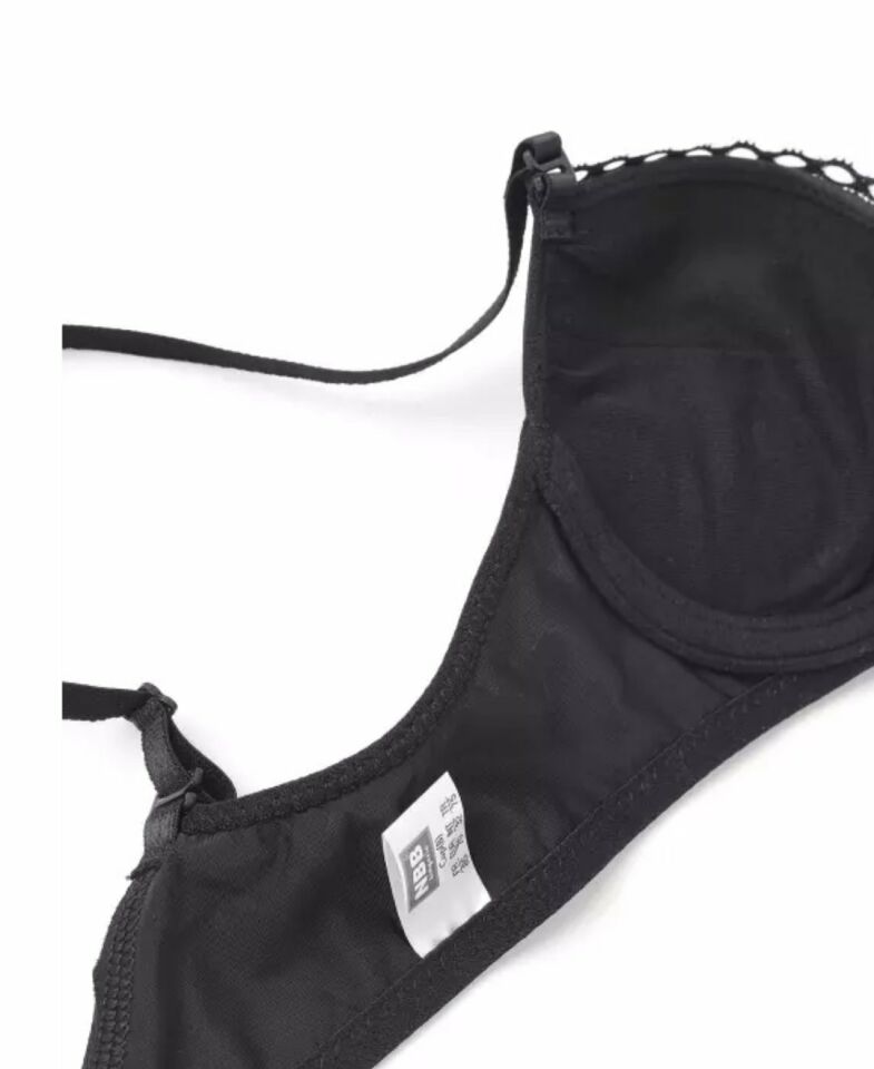 NBB Hafif Destekli Dantelli Balenli Soft Cup Klasik Kesim Sütyen- 3591 Siyah - 85B