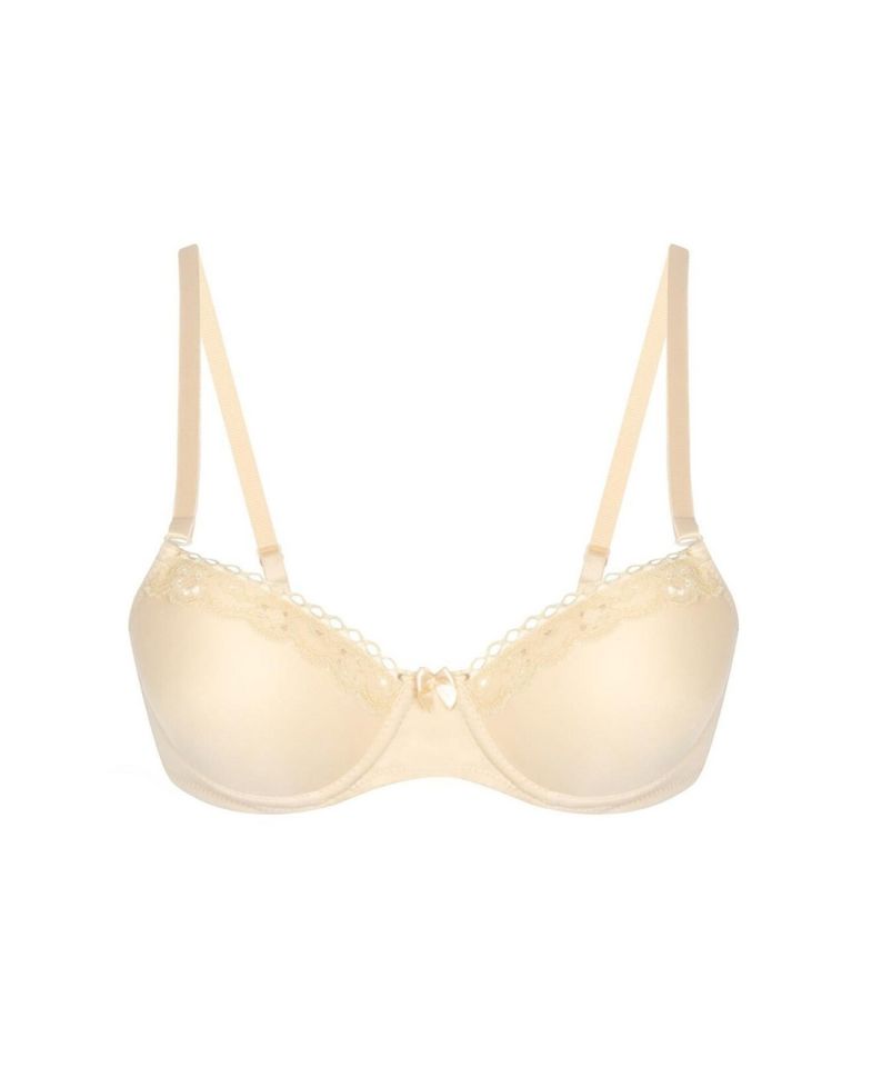 NBB Hafif Destekli Dantelli Balenli Soft Cup Klasik Kesim Sütyen- 3591 Ten Rengi - 80B