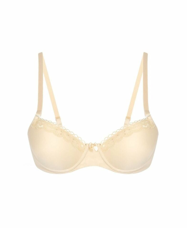 NBB Hafif Destekli Dantelli Balenli Soft Cup Klasik Kesim Sütyen- 3591 Ten Rengi - 90B