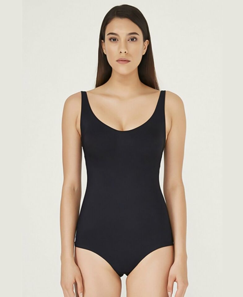 NBB Dikişsiz Komple Toparlayıcı Vücut Korsesi/Çıtçıtlı Body-2944 Siyah - L