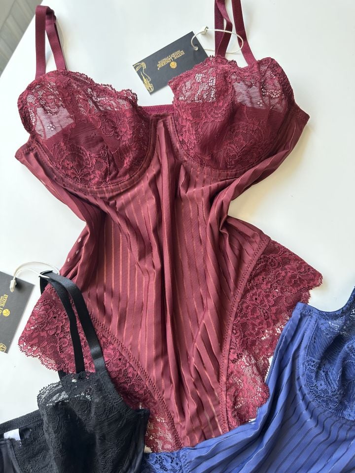Amelie Balenli Dantelli Çıtçıtlı Üstün Kalite Bodysuit