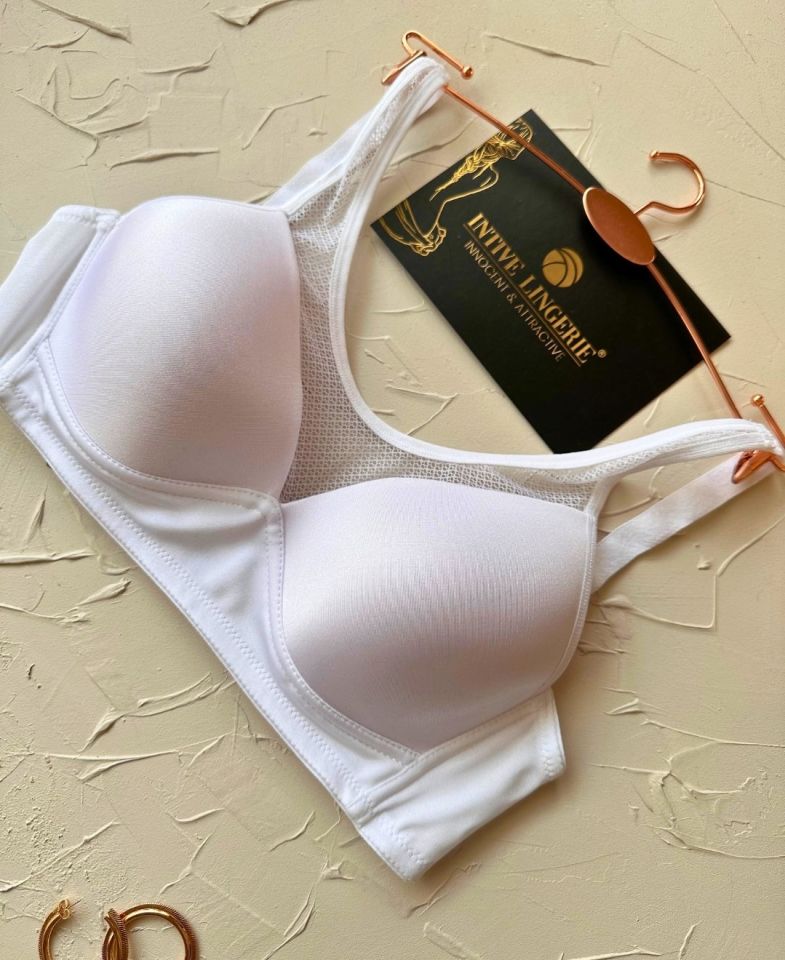 Orkide Kutulu Önü Fileli Balensiz Desteksiz Ultra Rahat Soft Cup Günlük Sütyen Beyaz - 80B
