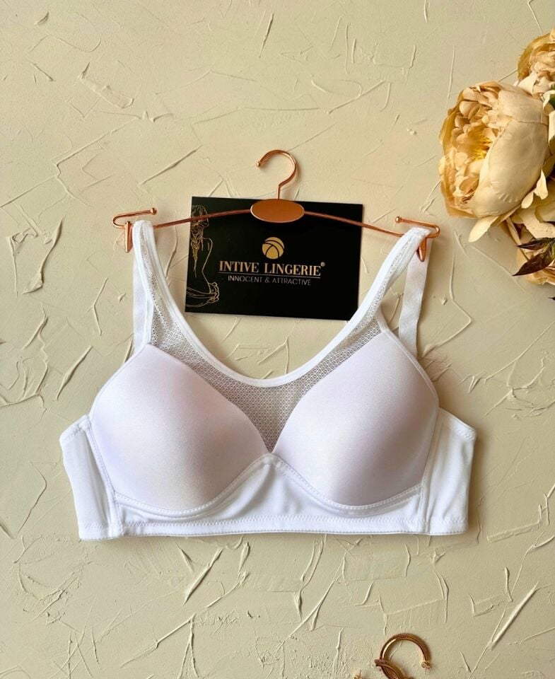 Orkide Kutulu Önü Fileli Balensiz Desteksiz Ultra Rahat Soft Cup Günlük Sütyen Orkide Kutulu Önü Fileli Balensiz Desteksiz Ultra Rahat Soft Cup Günlük Sütyen
