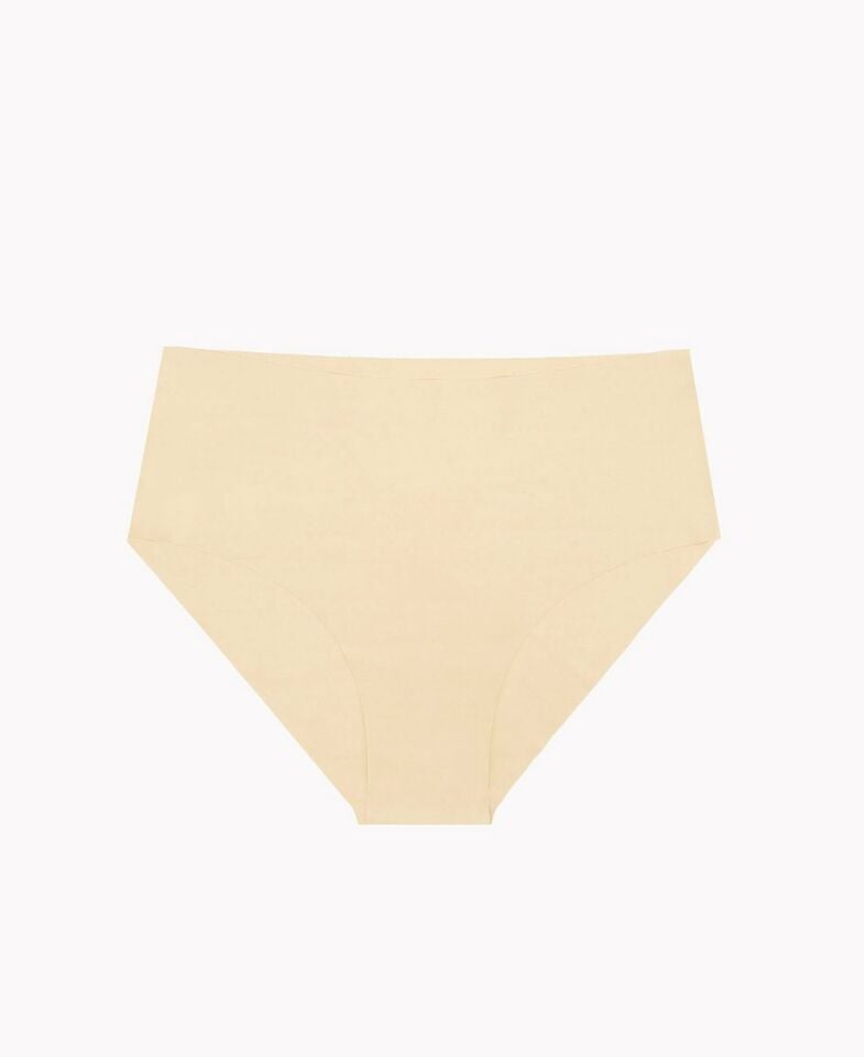 NBB Lazer Kesim Normal Bel 3'lü Paket Külot (Bordo, Ten, Siyah, Pudra) Ten Rengi - XL