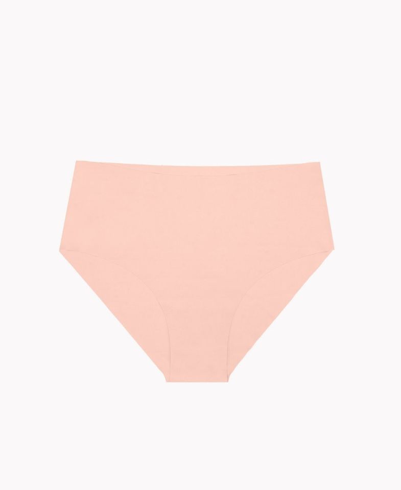 NBB Lazer Kesim Normal Bel 3'lü Paket Külot (Bordo, Ten, Siyah, Pudra) Siyah-Pudra-Ten - XL