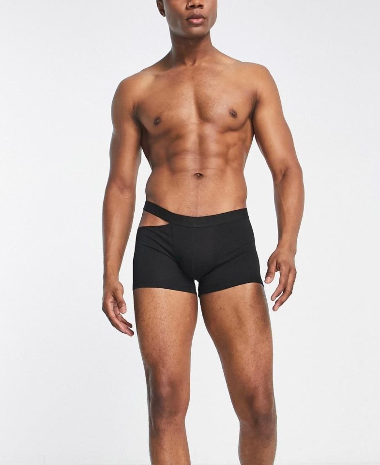 Intive Erkek Yan Dekolteli %95 Pamuklu Siyah Boxer Siyah - XL