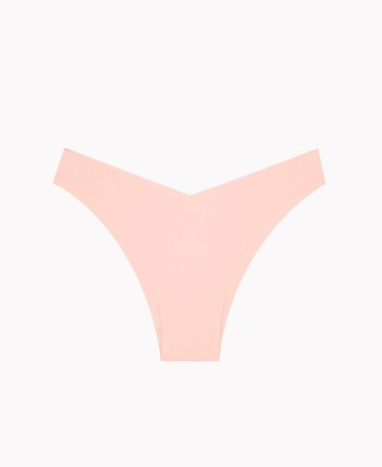 NBB Lazer V Kesim Orta Bel 3'lü Paket Külot (Bordo, Ten, Siyah, Pudra) Bordo-Pudra-Ten - L