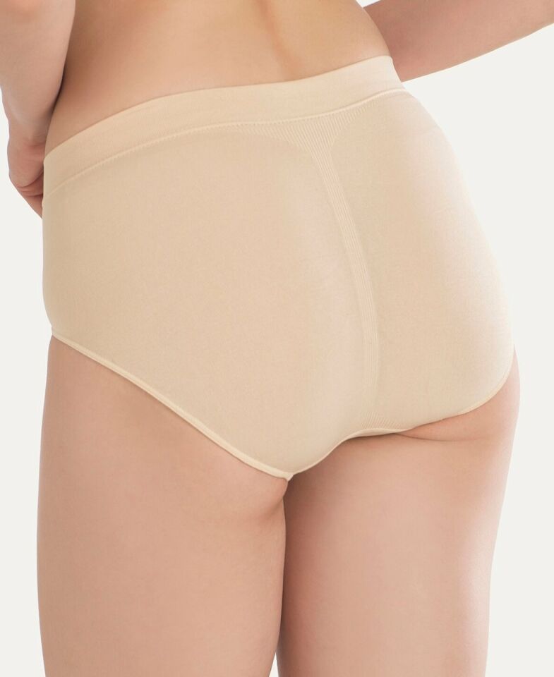 NBB 2006 Taktel Dikişsiz İz Yapmaz Normal Bel Slip/Külot Ten Rengi - XL