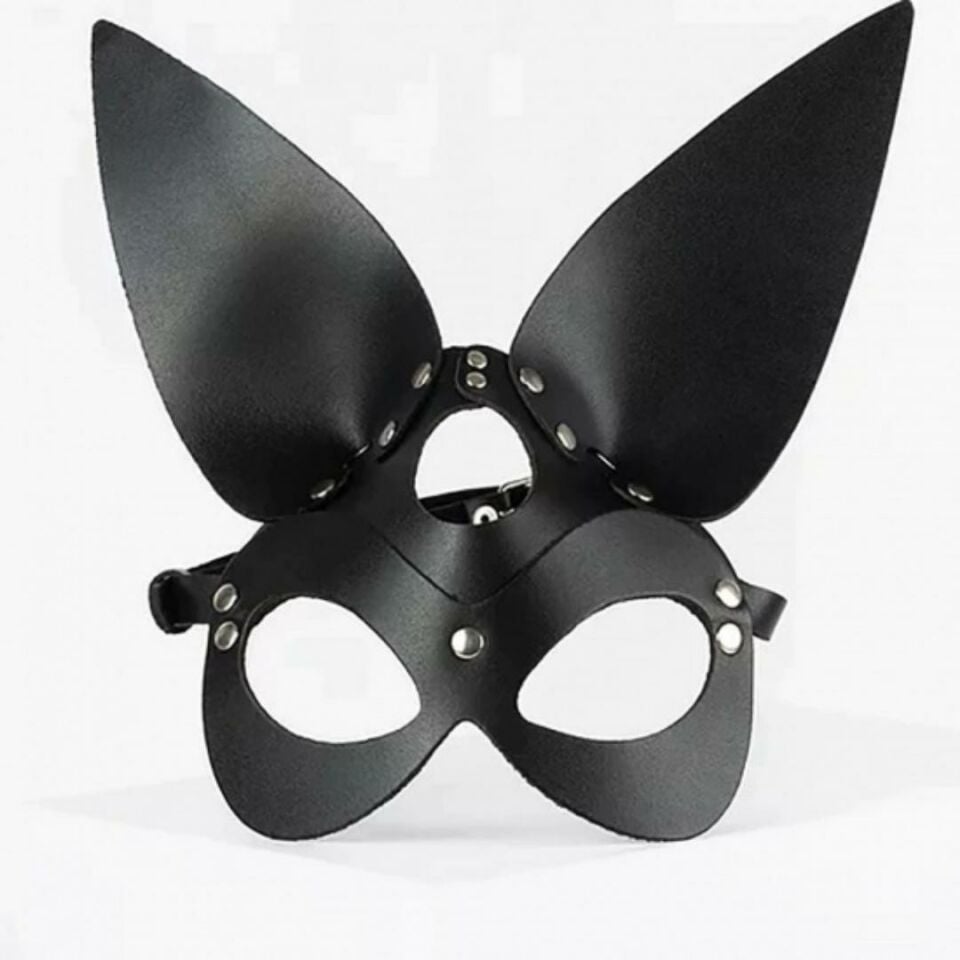 Kadın Seksi Fantezi Deri Bunny Maske
