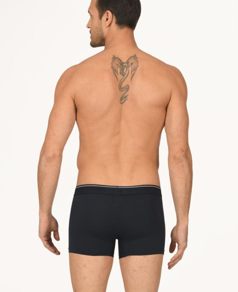 Erkek Hendrix %45 Modal Kumaştan Rahat Bel Lastikli Boxer-735 Siyah - L