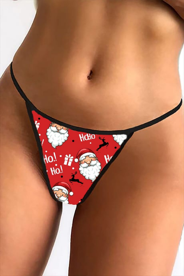 YNT Yılbaşı Temalı Seksi Tanga 18035 Çok Renkli - L/XL