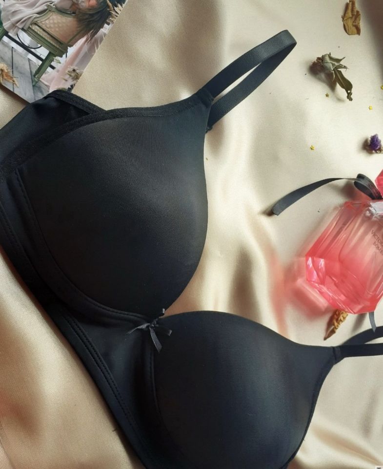 NBB Desteksiz Balensiz İnce Askılı Üçgen Sütyen/Bralet-3680 Siyah - 90B