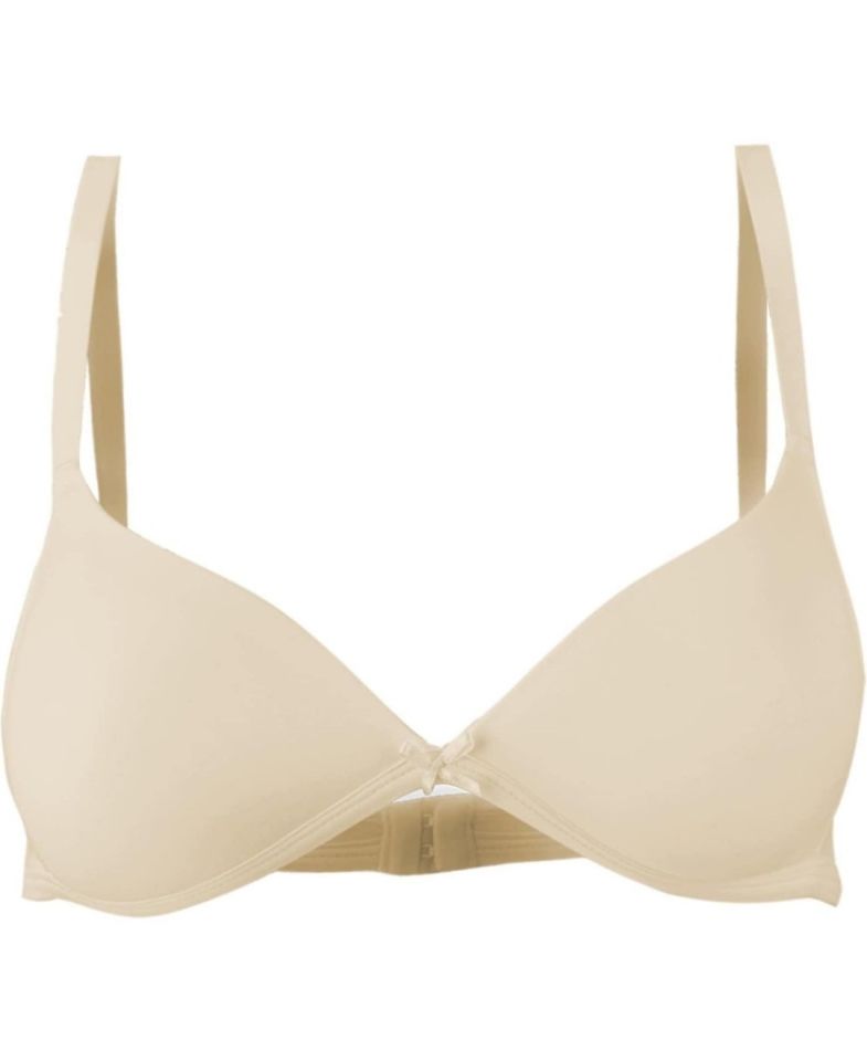 NBB Desteksiz Balensiz İnce Askılı Üçgen Sütyen/Bralet-3680 Ten Rengi - 90B