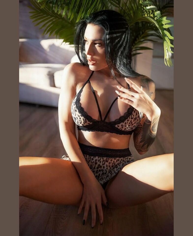 Kadın Leopar Desen Fantezi Bralet Etek String Takım-3488 Leopar - S/M