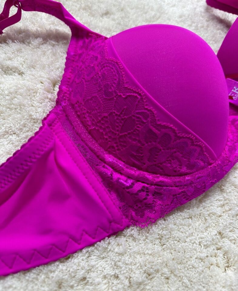 FK Lingerie Dantelli Push-up Balenli İthal Kaliteli Sütyen (Fırsat Ürünü)- 189 Mor - 75B
