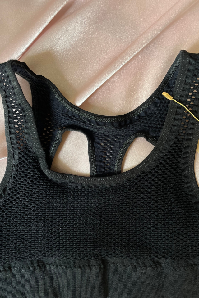 Harlow Kadın Seamless Dikişsiz Siyah Arkası Detaylı Sporcu Sütyeni S/M