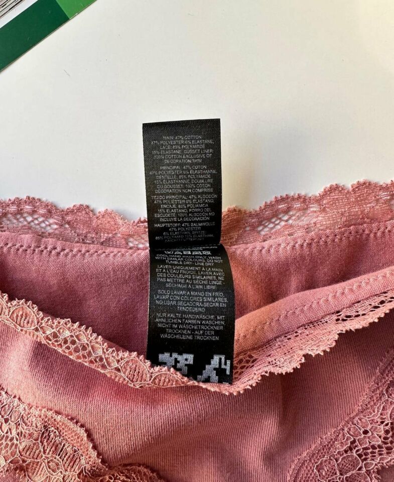 Arlet Kadın Pamuklu Rahat Günlük Kullanım Dantelli Slip/Külot (Lila-Gül Kurusu- Krem) Gül Kurusu - XS