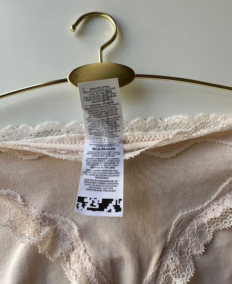 Arlet Kadın Pamuklu Rahat Günlük Kullanım Dantelli Slip/Külot (Lila-Gül Kurusu- Krem) Krem - XS
