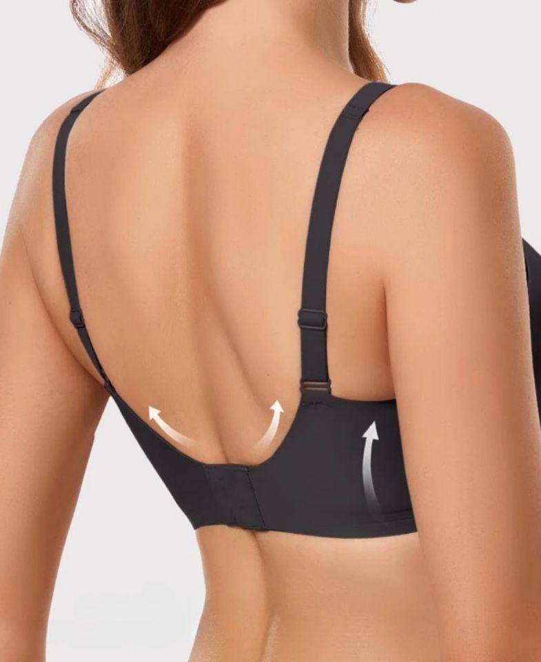 Carma İthal Balensiz Dikişsiz İce-Silk Yarı Push-up İnce Askılı Sütyen Siyah - L