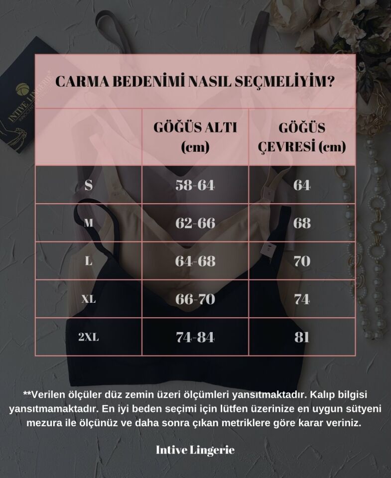 Carma İthal Balensiz Dikişsiz İce-Silk Yarı Push-up İnce Askılı Sütyen Siyah - XL
