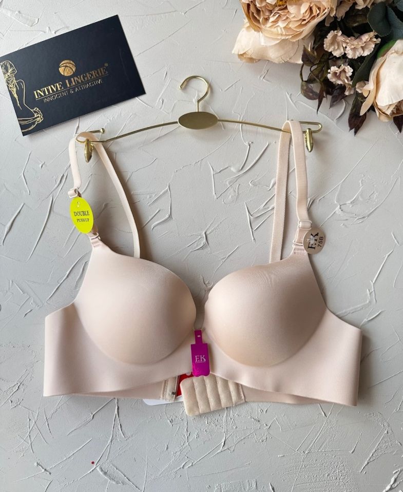 Intive Double Push-up Çift Destekli Balensiz Lazer Kesim İz Yapmaz Sütyen Ten Rengi - 80B