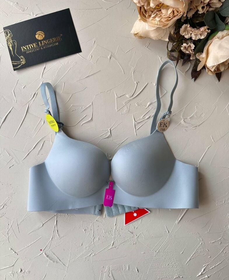 Intive Double Push-up Çift Destekli Balensiz Lazer Kesim İz Yapmaz Sütyen Bebe Mavisi - 80B