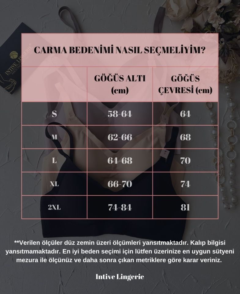 Carma İthal Balensiz Dikişsiz İce-Silk Yarı Push-up İnce Askılı Sütyen Haki Yeşil - M