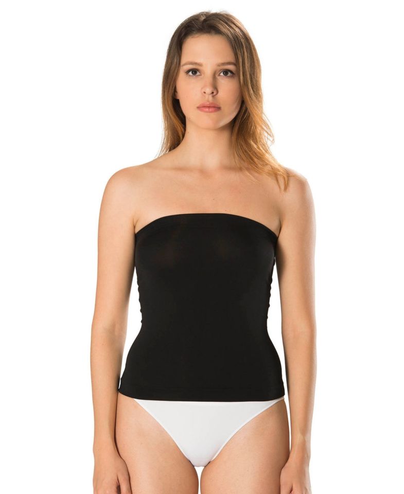 NBB Penye Straplez Askısız Slim-fit Body Dikişsiz Seamless Büstiyer-Tshirt -6144