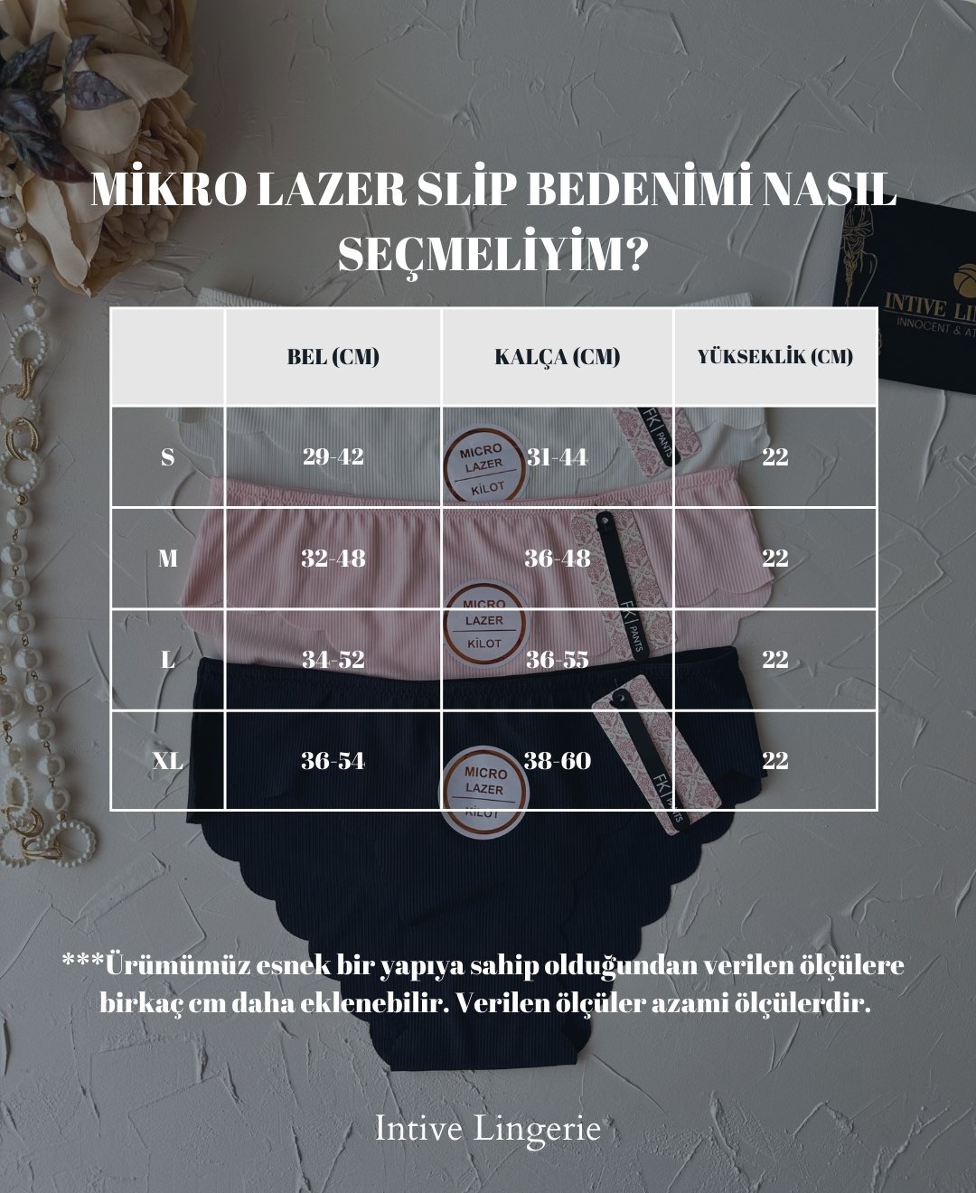 Mikro Lazer Kaşkorse Fitilli Kumaş Normal Bel Dikişsiz Slip/Külot Ekru - M