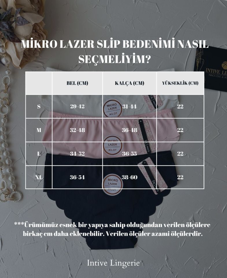 Mikro Lazer Kaşkorse Fitilli Kumaş Normal Bel Dikişsiz Slip/Külot Siyah - S
