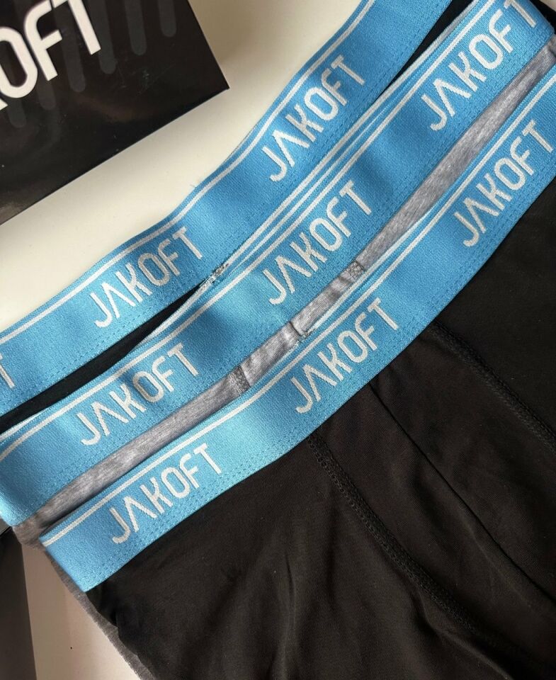 Jakoft Ultra Rahat Esnek %95 Pamuklu Üçlü Kutulu Erkek Boxer Mavi - XL