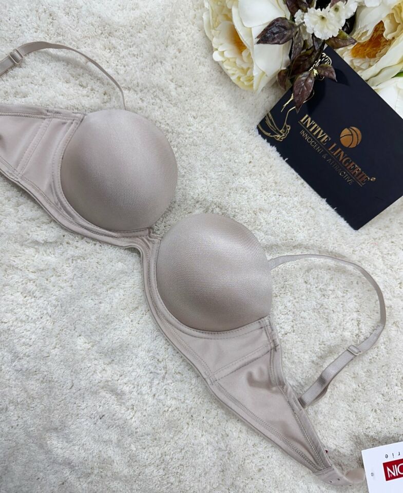 Le Jardin Blanche Double Push-up Silikonlu Askılı/Askısız Sütyen -7036 Bej - 75B
