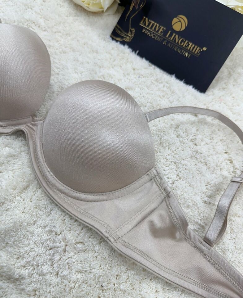 Le Jardin Blanche Double Push-up Silikonlu Askılı/Askısız Sütyen -7036 Bej - 80B