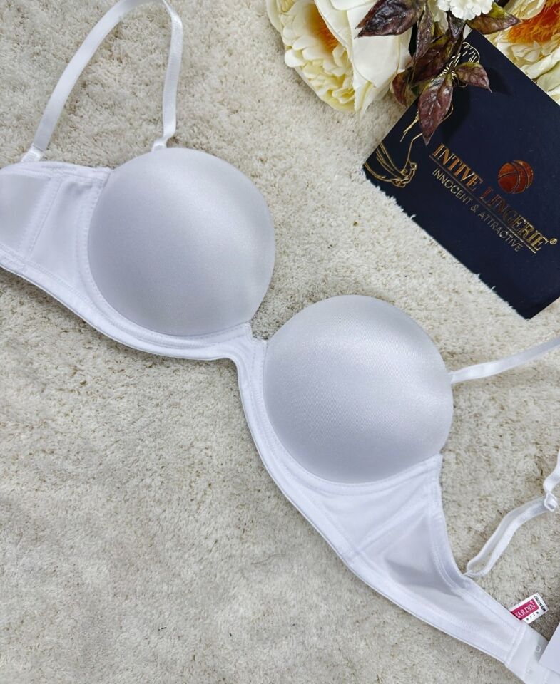 Le Jardin Blanche Double Push-up Silikonlu Askılı/Askısız Sütyen -7036 Beyaz - 75B