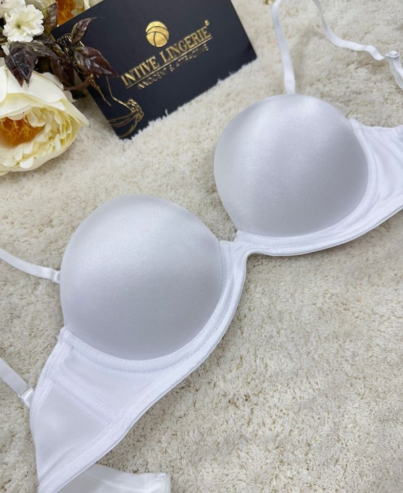 Le Jardin Blanche Double Push-up Silikonlu Askılı/Askısız Sütyen -7036 Beyaz - 75B