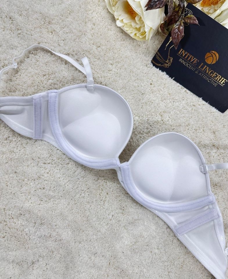 Le Jardin Blanche Double Push-up Silikonlu Askılı/Askısız Sütyen -7036 Beyaz - 75B