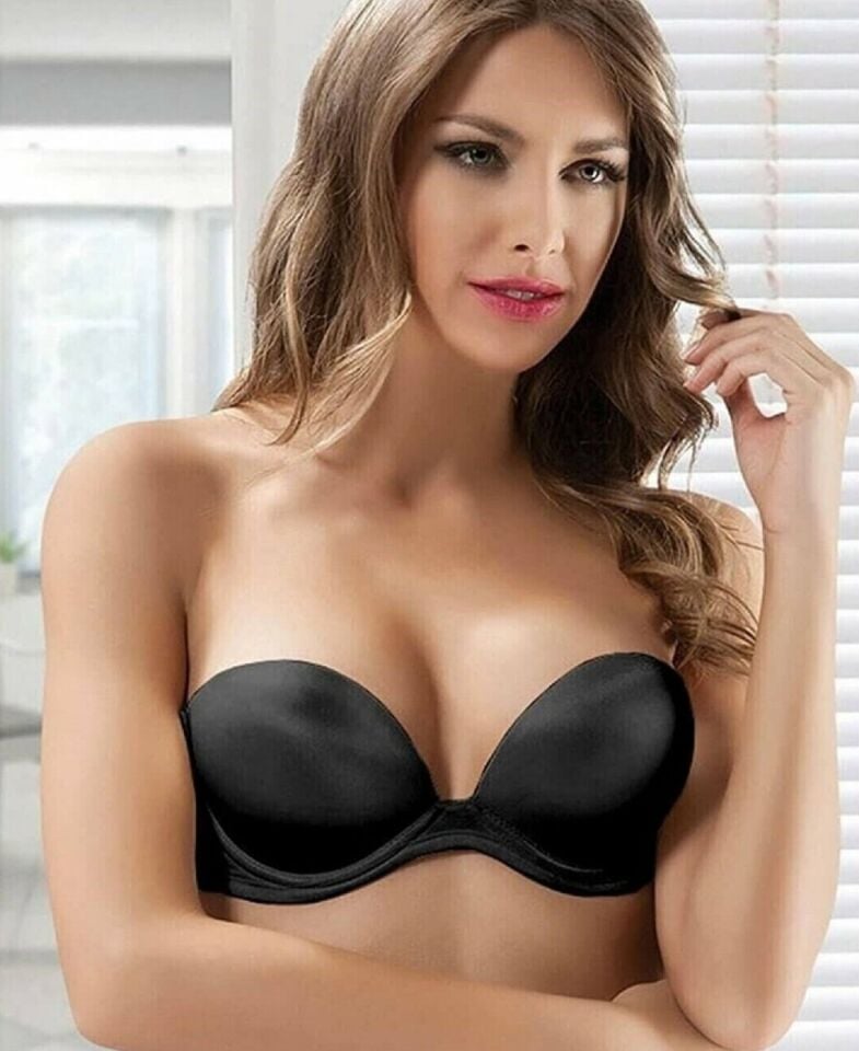 Le Jardin Blanche Double Push-up Silikonlu Askılı/Askısız Sütyen -7036 Siyah - 75B