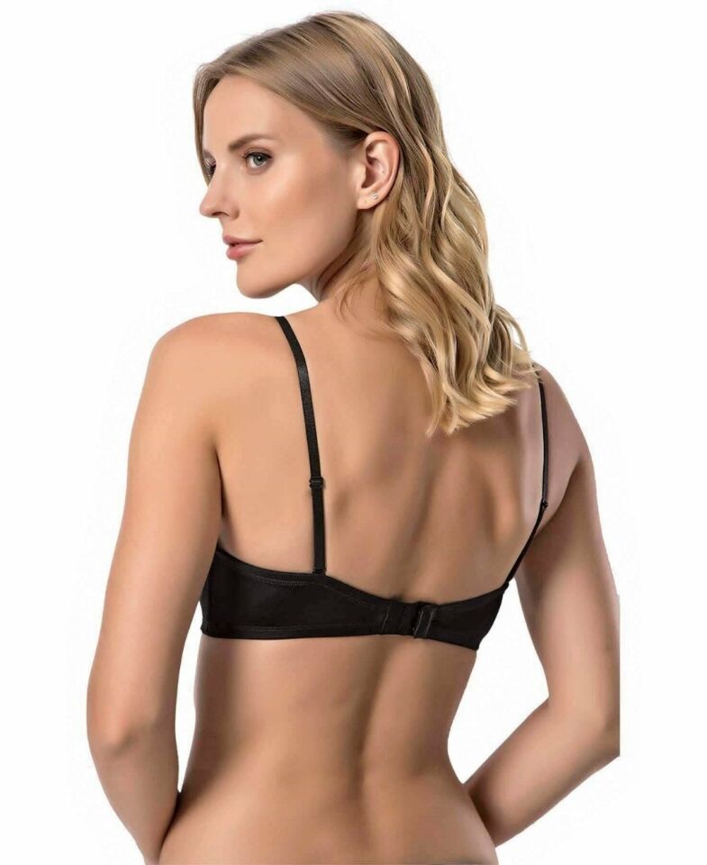 Le Jardin Blanche Double Push-up Silikonlu Askılı/Askısız Sütyen -7036 Siyah - 75B