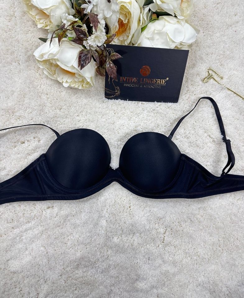 Le Jardin Blanche Double Push-up Silikonlu Askılı/Askısız Sütyen -7036 Siyah - 75B