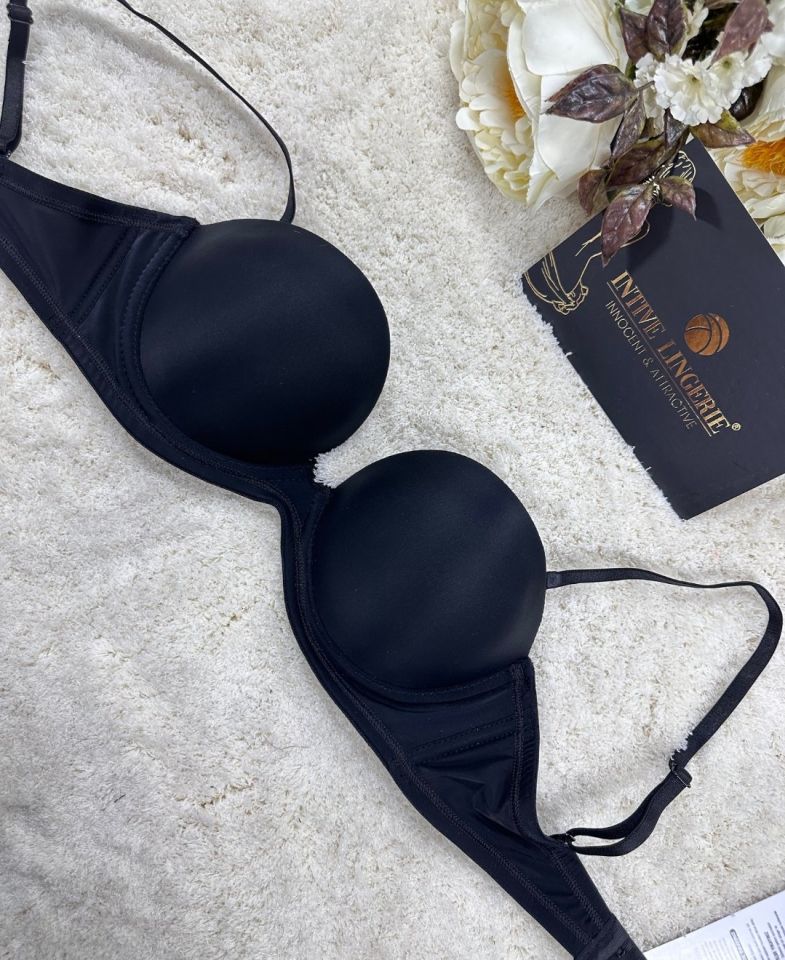 Le Jardin Blanche Double Push-up Silikonlu Askılı/Askısız Sütyen -7036 Siyah - 75B