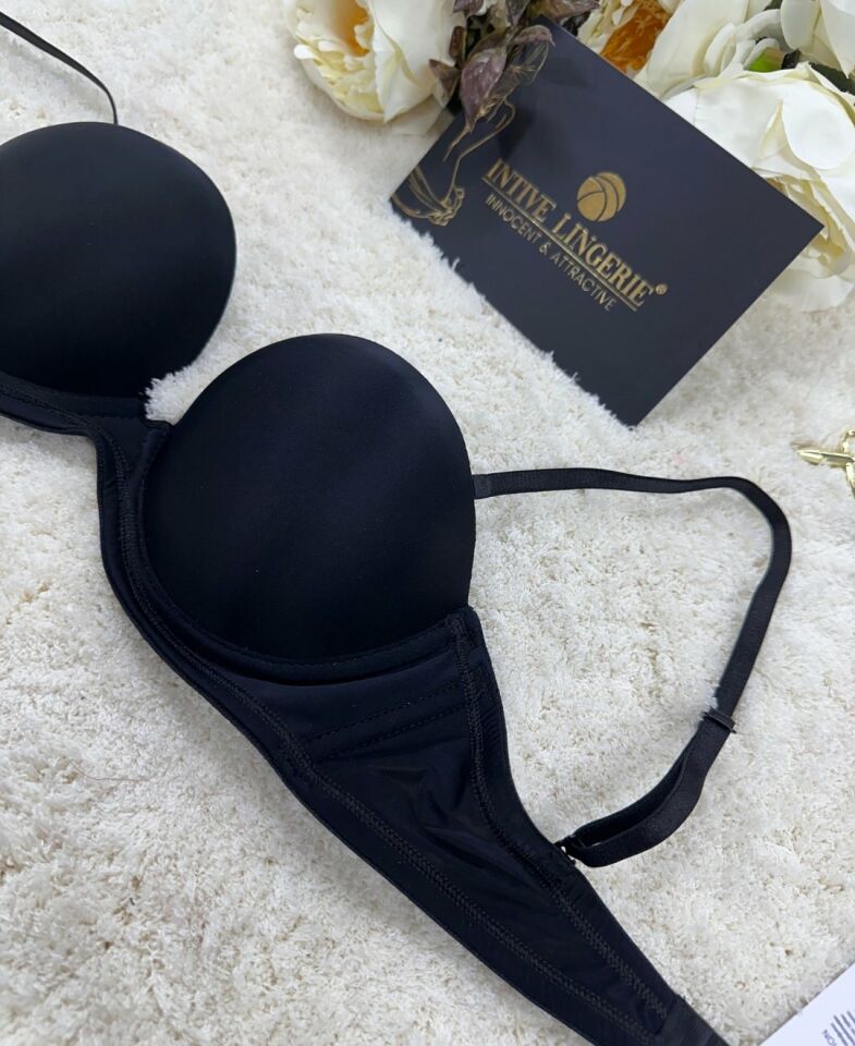 Le Jardin Blanche Double Push-up Silikonlu Askılı/Askısız Sütyen -7036 Siyah - 75B