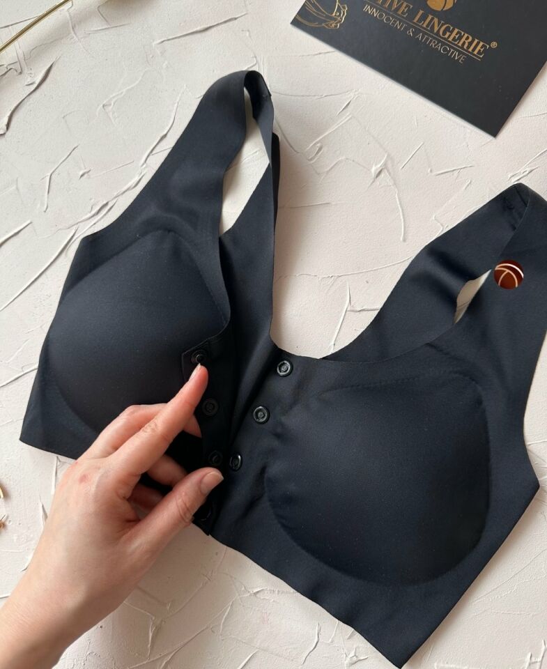 Gracie Lazer Kesim Dikişsiz Önü Çıtçıtlı Açılabilir Rahat Bralet/Sütyen (Emziren Anneler) Gri - XL