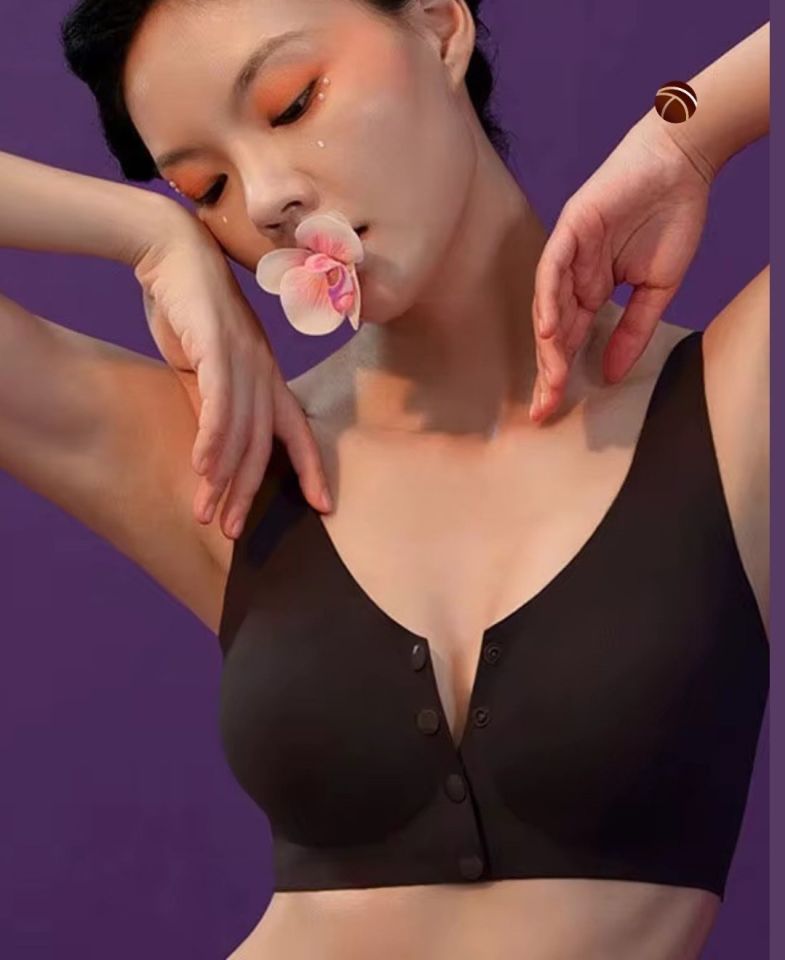 Gracie Lazer Kesim Dikişsiz Önü Çıtçıtlı Açılabilir Rahat Bralet/Sütyen (Emziren Anneler) Siyah - M