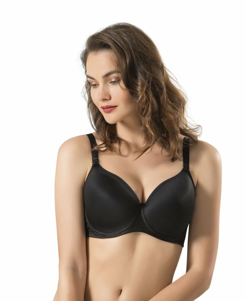 Le Jardin Daphne C Cup Balenli Çıkarılabilir Askılı Toparlayıcı Sütyen-9100 Siyah - 85C