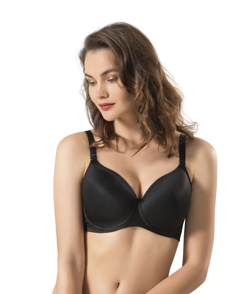 Le Jardin Daphne C Cup Balenli Çıkarılabilir Askılı Toparlayıcı Sütyen-9100 Siyah - 90C