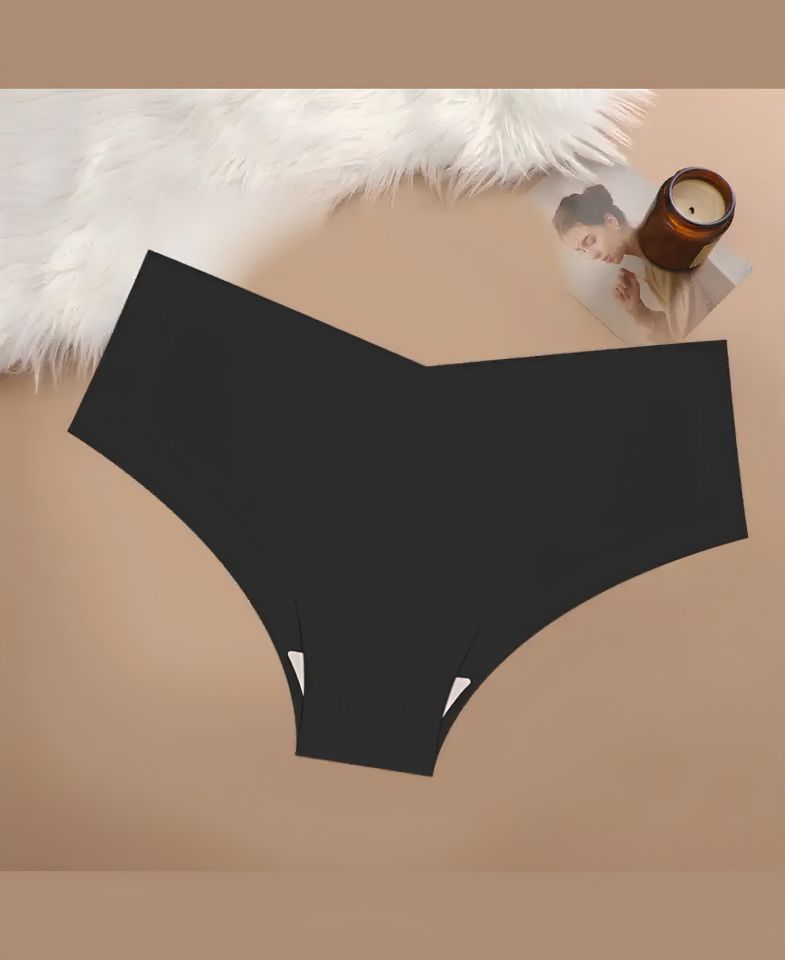 Kadın Günlük Kullanım %100 Orijinal Lazer Kaliteli V Kesim Külot/Slip -2811 Siyah - XL