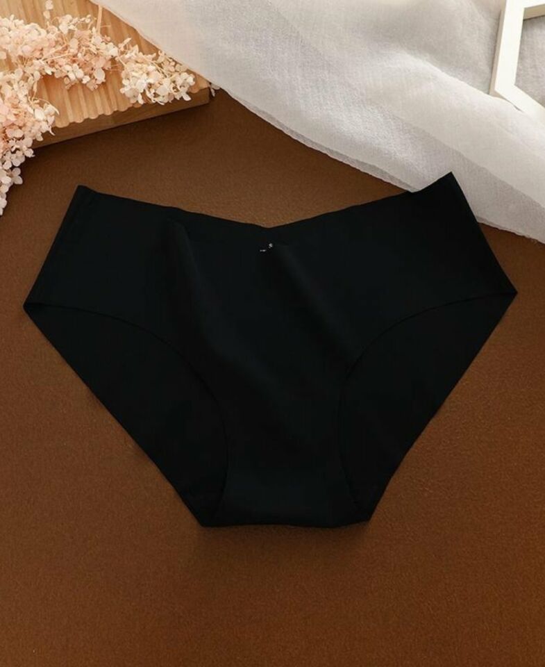Kadın Günlük Kullanım %100 Orijinal Lazer Kaliteli V Kesim Külot/Slip -2811 Siyah - XL